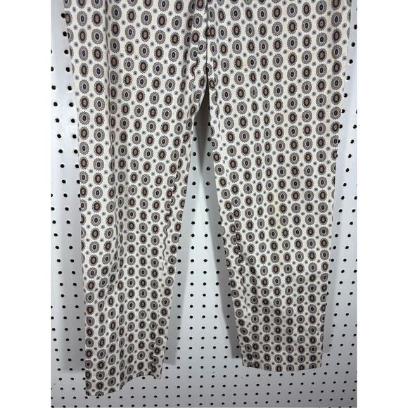 Zara Women's Medallion Print Casual Pants Multi-Color size S - Picture 3 of 7